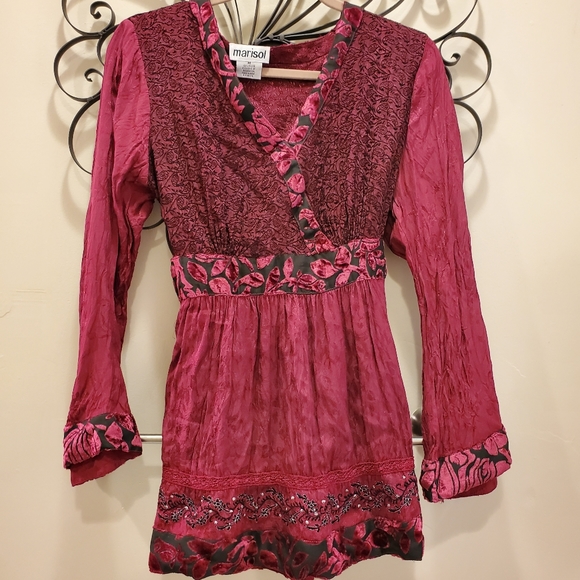 Anthropologie Tops - Anthropologie MARISOL exquisite crinkleblouse